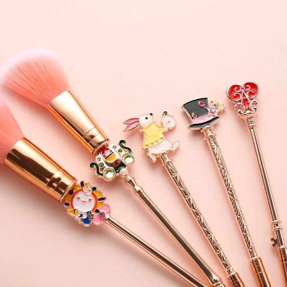 Alice in Wonderland Rose Gold 5 Piece Makeup Brush Set - Picture 3 of 16
